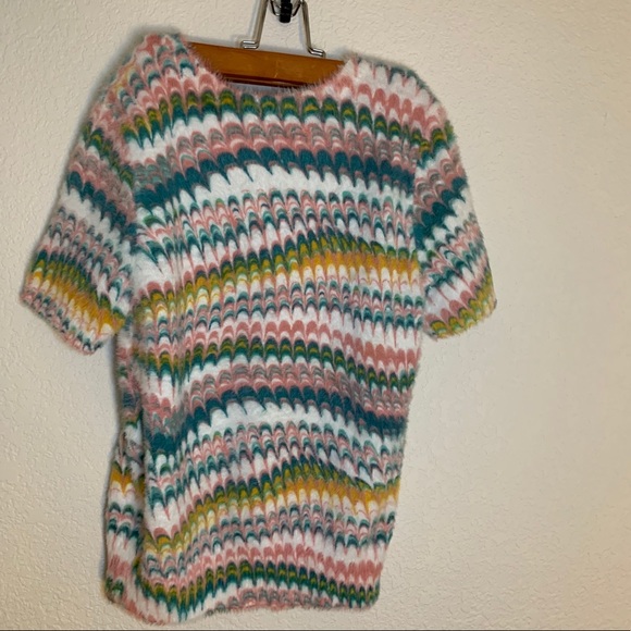 Anthropologie Funky Short Sleeve Sweater (S) - Picture 2 of 9